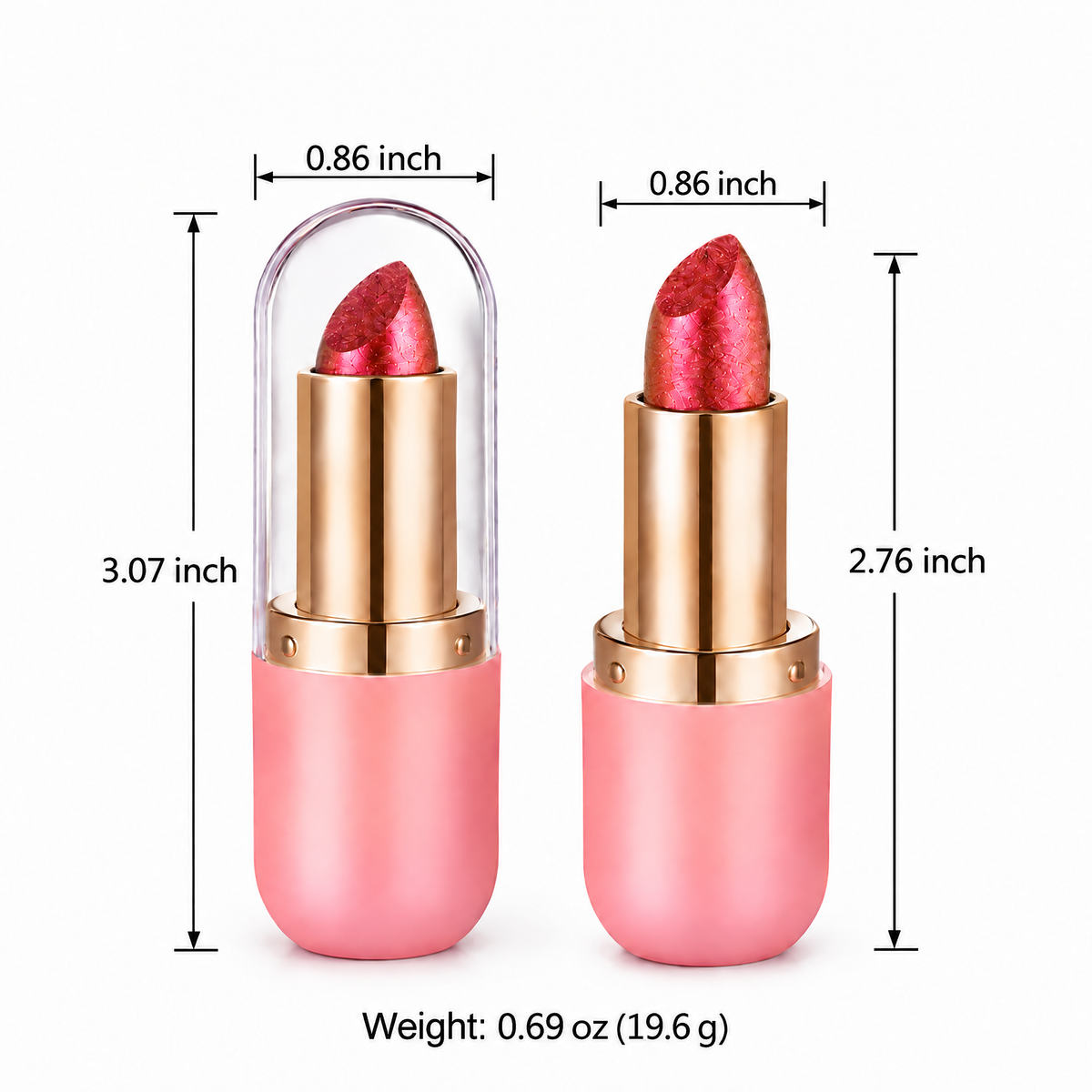 Color Changing Glitter Lipstick